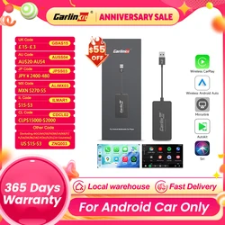 Dongle CarPlay sans fil pour Android Auto Carlinkit, iOS, miroir d'écran, lien miroir, adaptateur USB, CCPA