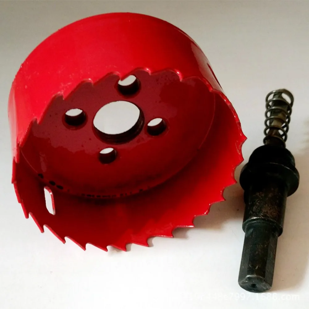 

80-100mm Size Bi-Metal Hole Saw Easy Chip Removal HSS Steel Wood Hole Saw No Slipping Wear Resistant Hole Saw Opener