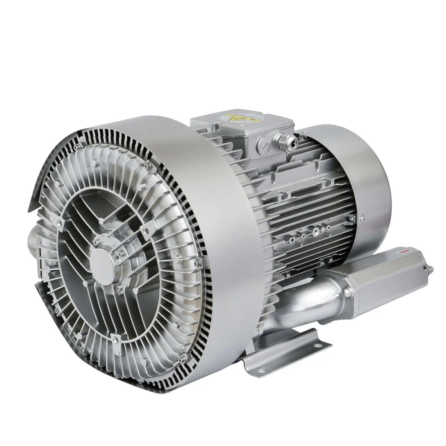 AIROW 5HP Regenerative Blower, 3.7KW High Pressure Vortex Ring Air Blower Industrial Vacuum Air Pump