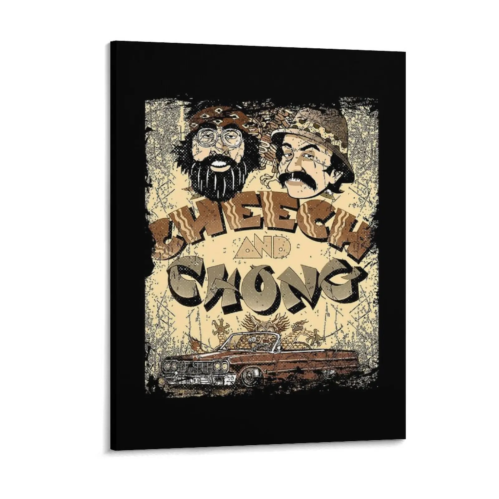 Cheech And Chong S Comedy Legends Canvas Painting Plaques Decoration Print Club Pub Framed Wall Paintings