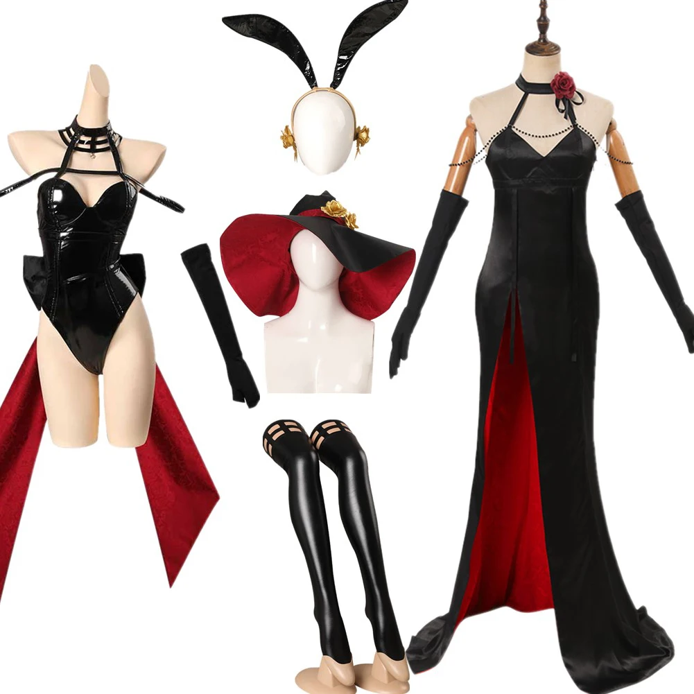 Parrucca vestito Yor Forger Costume Cosplay tuta femminile Anime Spy Women Roleplay Witch Bunny Girls Suit vestiti per feste di Halloween