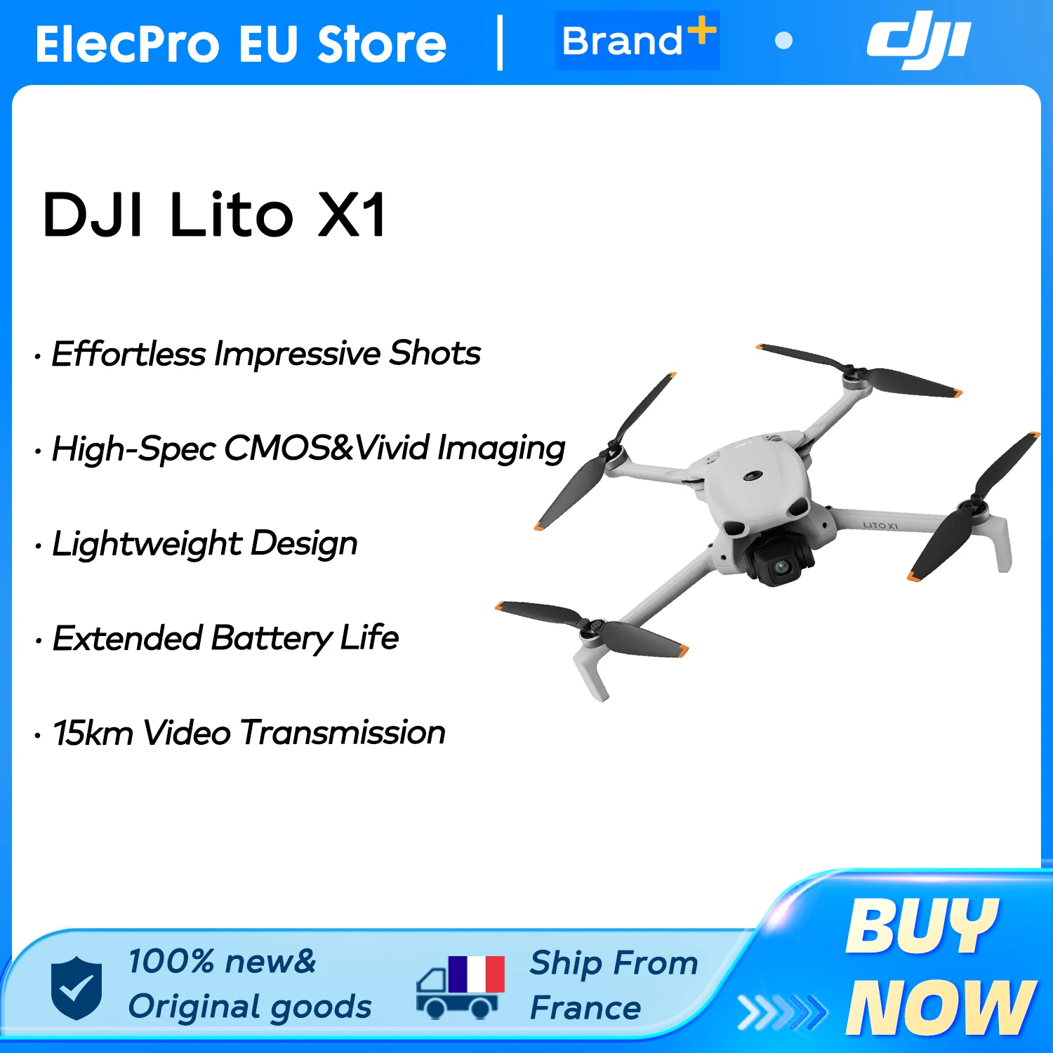 DJI Lito X1 Drone 4K con Rilevamento Ostacoli