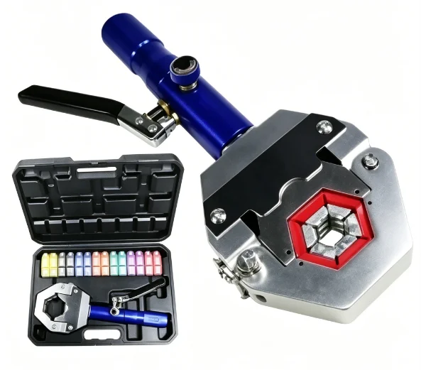 

Upgraded Portable Air Conditioner Hydraulic Crimping Machine Manual Pipe Joint Cold Press Clamp Tool