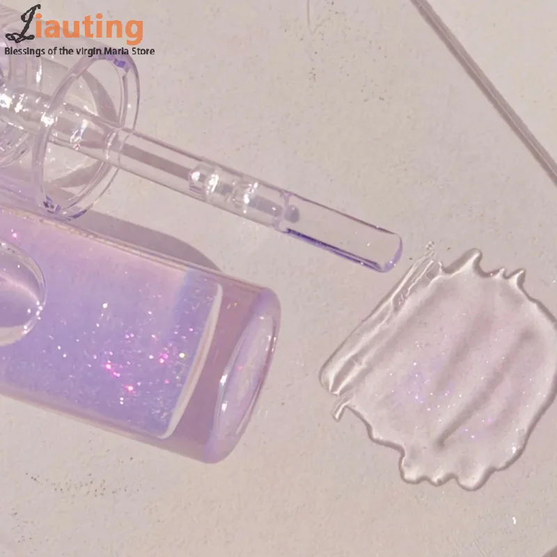 Cappuvini Transparante Crystal Jelly Lipgloss Glanzende Heldere Spiegel Hydraterende Lippenbalsem Glitter Vloeibare Lipstick Lipolie Lip Tint
