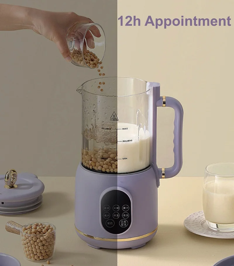 Машина для соевого молока, электрическая соковыжималка, блендер для резервирования, 800 мл, 10 лезвий, машина для разрушения стен, многофункциональная машина для завтрака