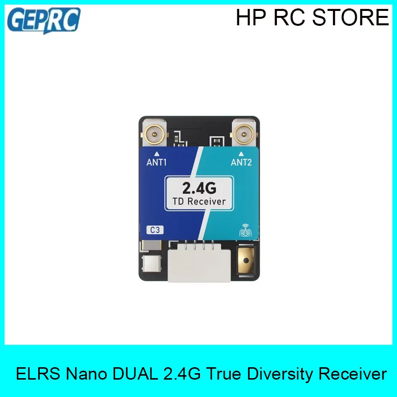 GEPRC ELRS Nano DUAL 2.4G True Diversity Receiver Built-in WiFi ESP32-C3 DIY FPV Quadcopter Longrange Drone Parts