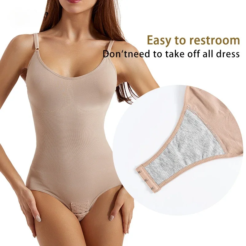 Body Shaper Shapewear rzeźbienie bez rękawów body wyszczuplające brzuch dla kobiet gorset wyszczuplający talię z haczykami Plus rozmiar