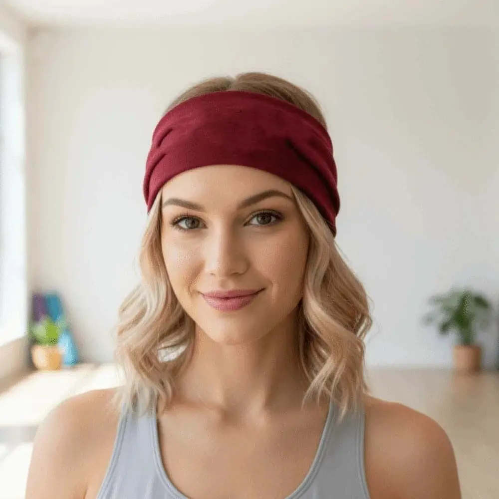 

6 PCS Set of 6 Y2K Sports Headband Hip-hop Euro-American Style Printed Elastic Hairband Wide Side Breathable Yoga Hairband Party