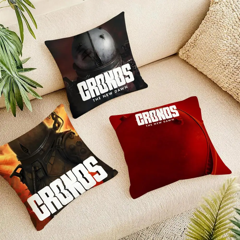 Video Game C-Cronos The New Dawn Cushion Cover Organic Linen Square Pillow Case Durable Non-Allergenic And Kind To Skin