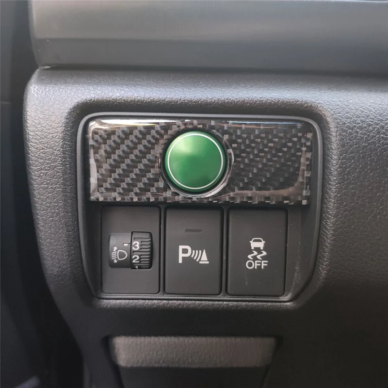 Fit For Honda Accord 2013-2017 Carbon Fiber ECON Button Panel Cover Accessories Parts