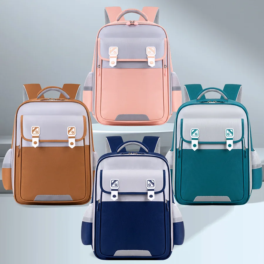 

Детский школьный рюкзак большой вместимости, сверхлегкий и водонепроницаемый дизайн с дышащей спинкой, сумка с защитой от провисания для 1-6 классов