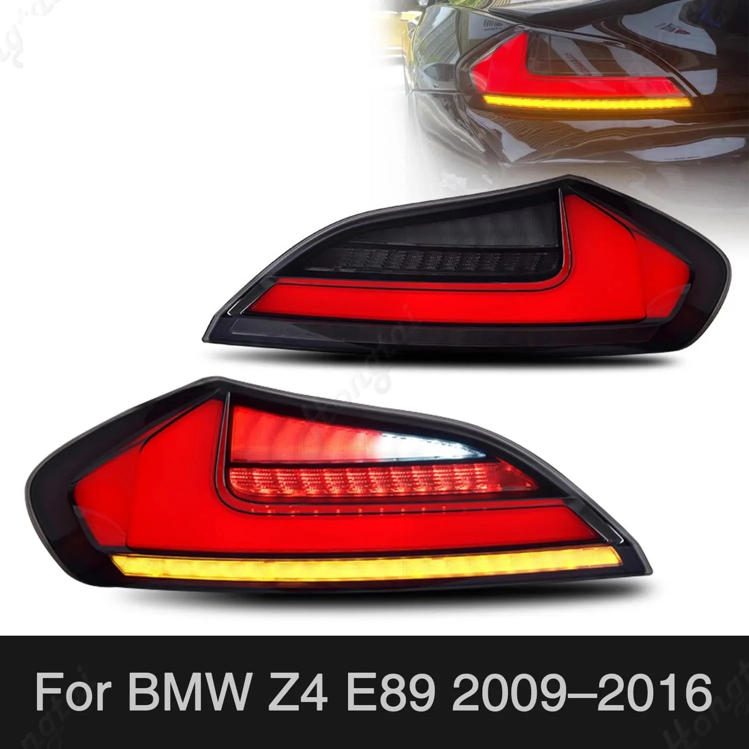 Taillight Assembly For BMW Z4 E89 2009-2016 LED Modified Dynamic Flowing Rear Brake Turn Tail Light, brake lights，turn signal