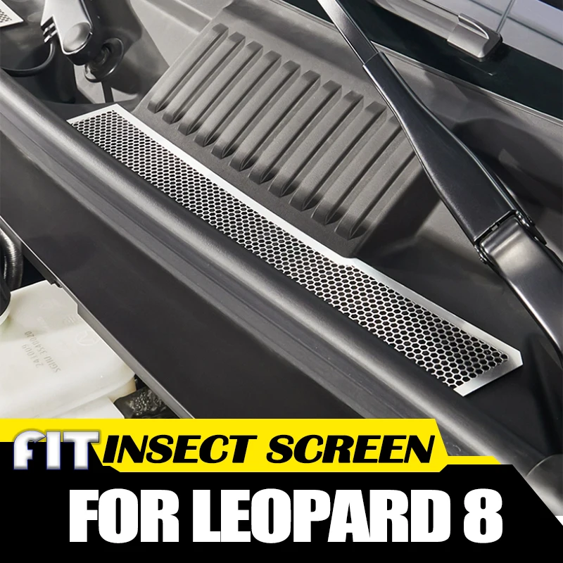 

Car Insect Screen Suitable for BYD Equation Leopard 8 2024 2025 Stainless Steel Hood Filter Screen Air Inlet Protective Cover