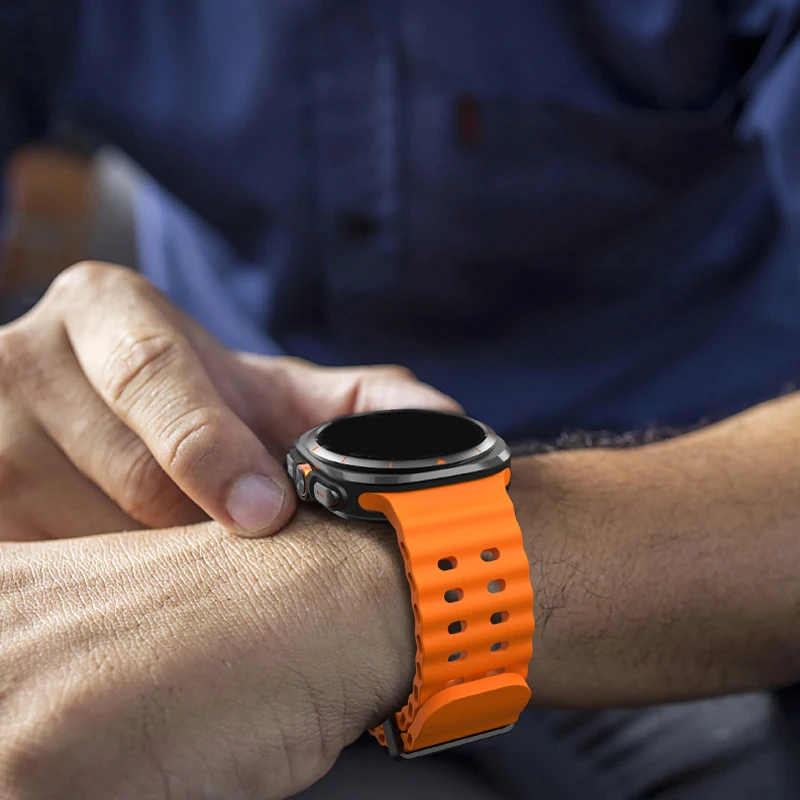 Correa de silicona para Samsung Galaxy Watch 7 Ultra 47mm, pulsera deportiva de repuesto, correa para Galaxy Watch Ultra 47mm, accesorios