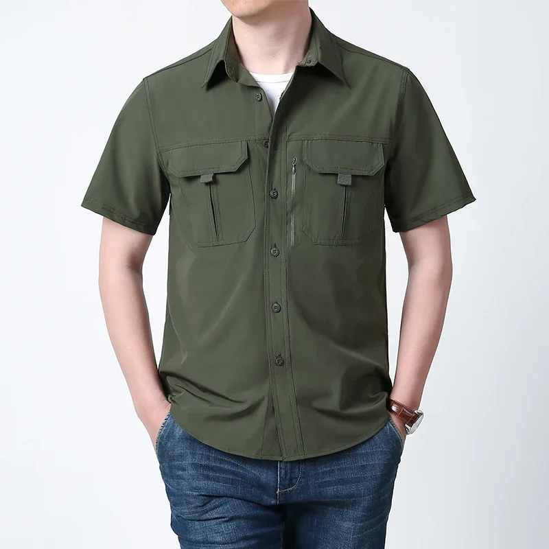 Thumbnail 4 - #48 Best Selling Mens Cargo Pocket Shirts