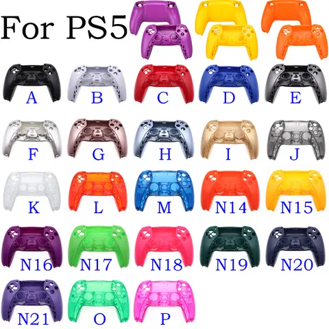 Replacement Shell for PS5, DIY Replacement Controller Housing Shell Case Front and Back Cover for Dualsense5 Controllers