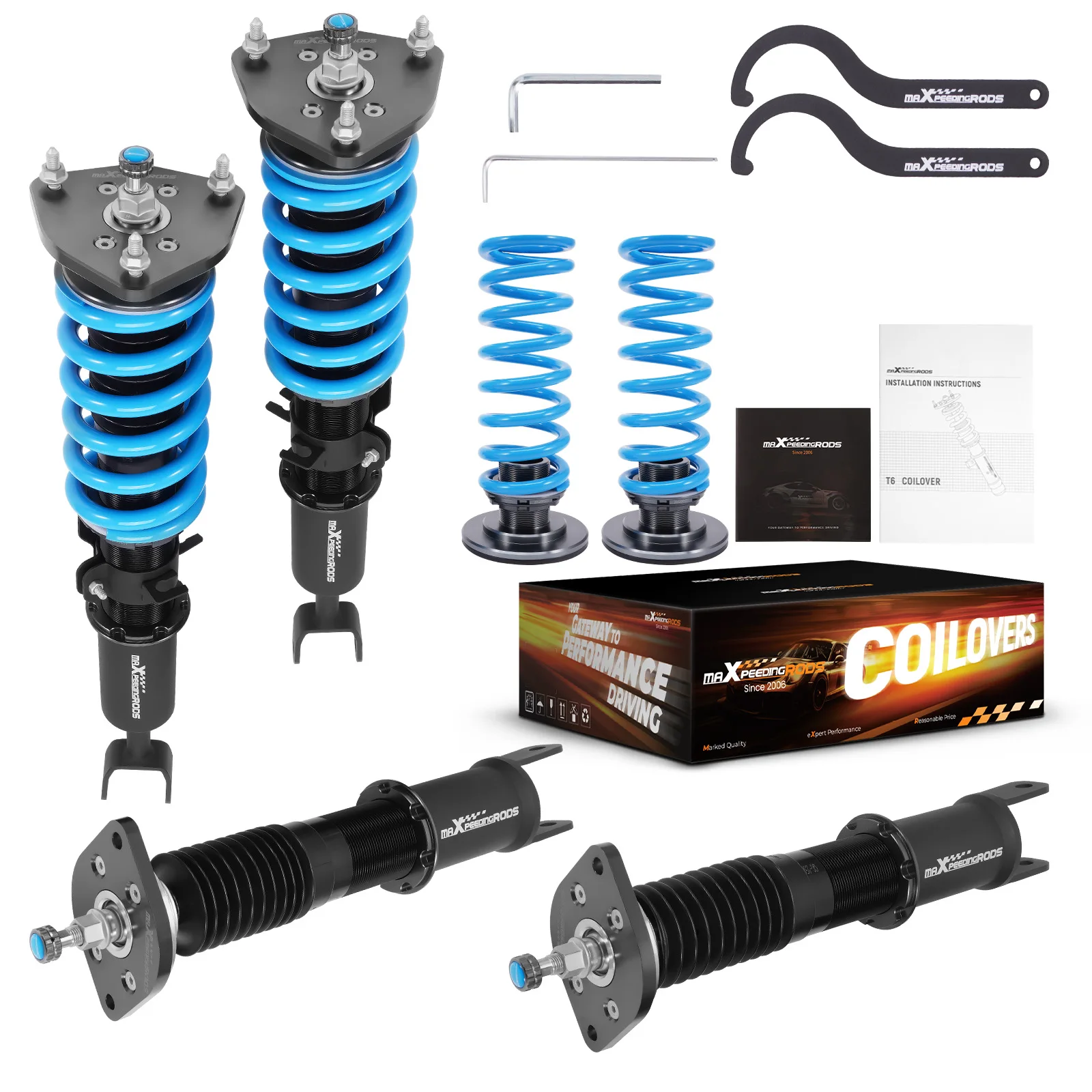 24 Way Damper Coilovers Shocks Suspension Kit For Nissan 350Z 2003-2008 RWD
