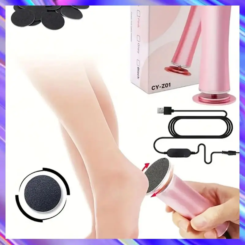 

AD24 Electric Foot Callus Remover Electric Pedicure Machine Adjustable Speed With 60 Pieces Replacement Sandpaper