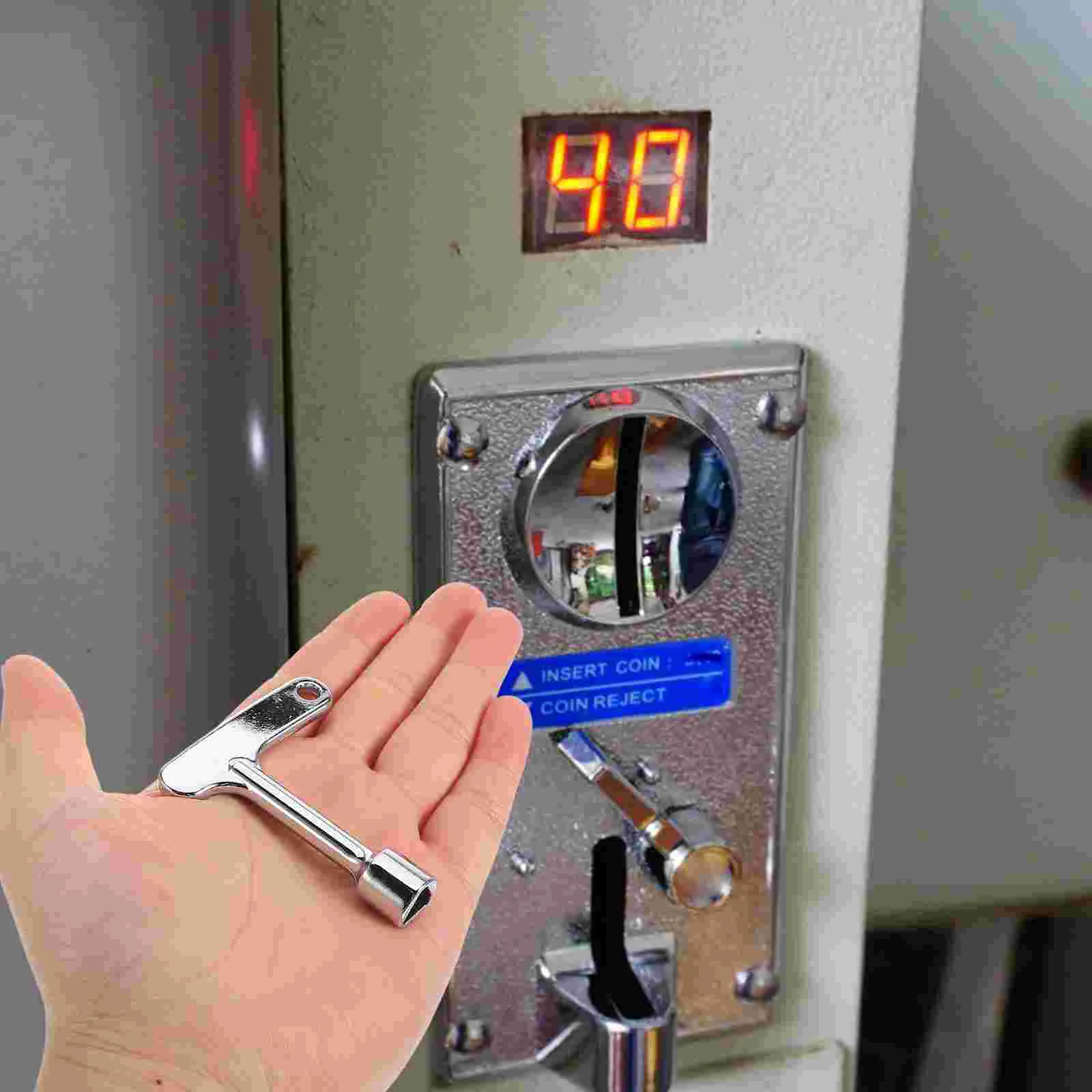 2 Pcs Elevator Door Key Universal Utility Keys for Lock Equipment Security Zinc Alloy