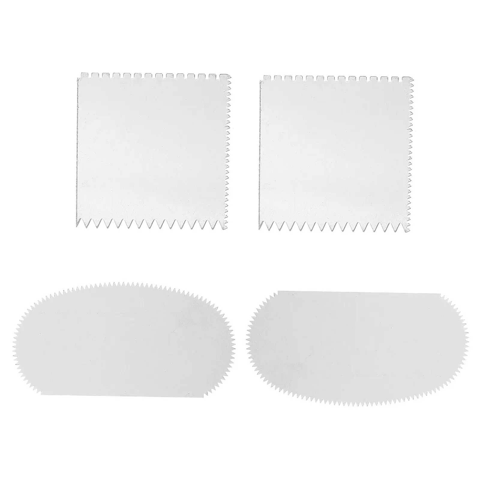 

4pcs Serrated Stainless Clay Molding Scrapers Steel Clay Sculpture Molding Scrapers DIY Supply Carving Kit Tools Potterys