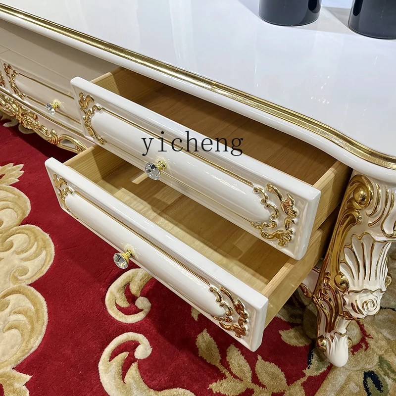 

FY2 Solid Wood TV Cabinet Living Room TV Background Cabinet Small Apartment Bedroom Storage Cabinet