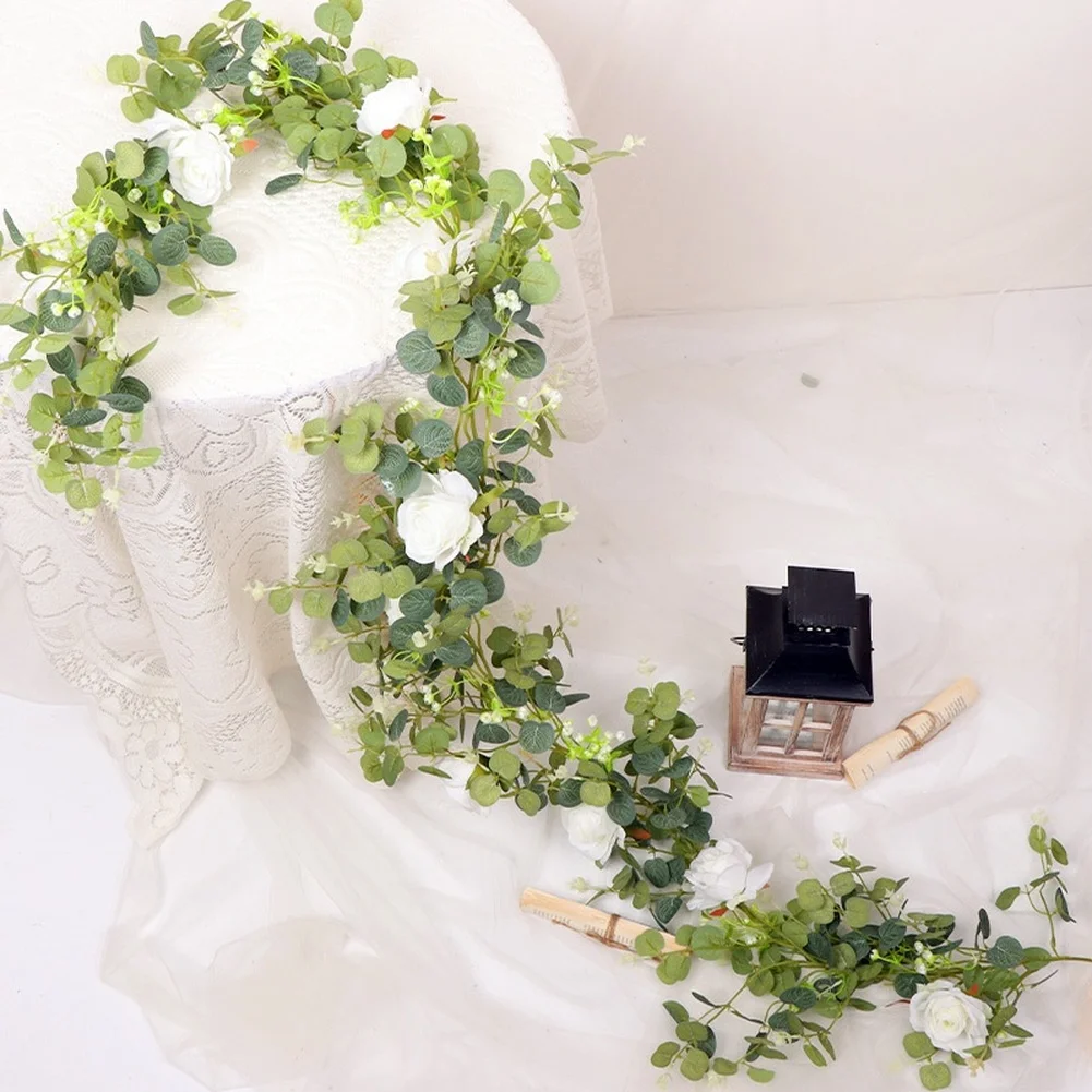 Artificial Flower Vine Decoration Wedding Decoration Vine Silk Flower Garland Long-lasting Silk Indoor Outdoor Use