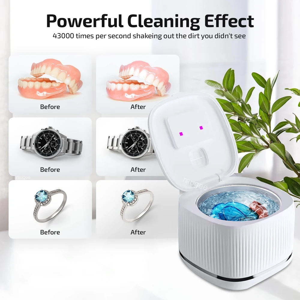 เครื่องทําความสะอาดอัลตราโซนิกสําหรับฟันปลอม เครื่องทําความสะอาดอัลตราโซนิกมืออาชีพ นาฬิกาเครื่องประดับทันตกรรม เครื่องทําความสะอาดอัลตราซาวนด์จัดฟัน