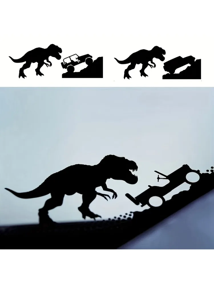 AliExpress 1PC Unique Dinosaur - Car Design Sticker Bundle, Suitable for Travel Luggage, Refrigerators, Guitar Cases & Dino Crafts