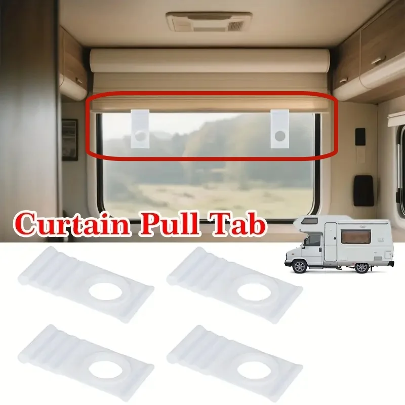 

4PCS Pull Tab For Dometic Seitz Springrollo Roller Blind Window Roller Motorhome Caravan RV Parts Accessories