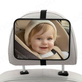 1 Pc Crash Tested And Certified Shatterproof Baby Car Mirror...