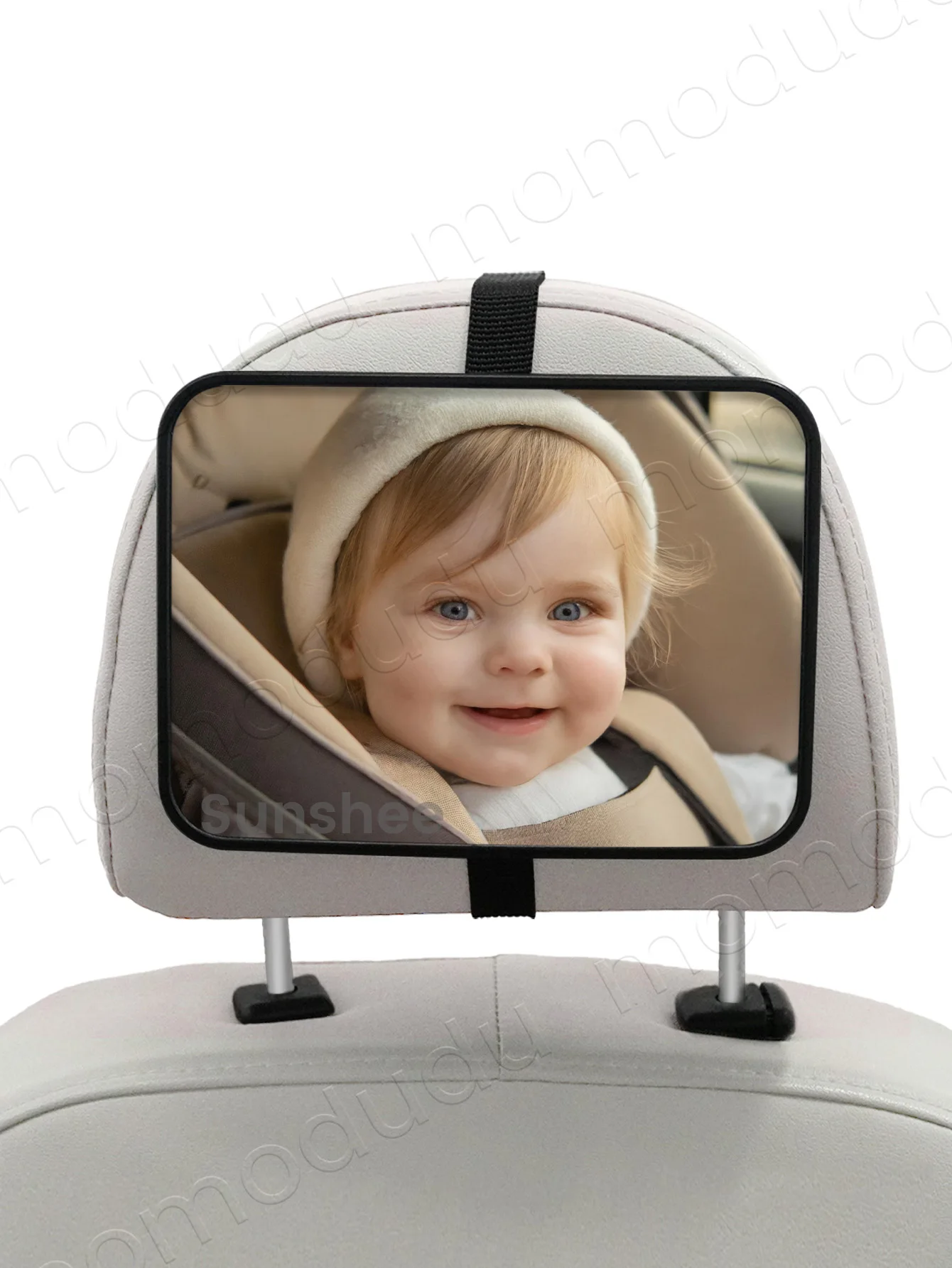 1 Pc Crash Tested And Certified Shatterproof Baby Car Mirror For Rear Facing Infant With Wide Larger Crystal Clear View