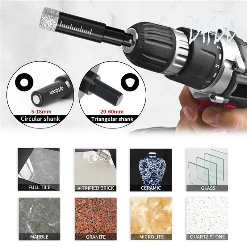 

BHBD-Diamond Cup Saw Coated Drill Bits Set 19Pcs 6-60Mm Hole Saw Kit For Granite Stone Tile Construction Tools