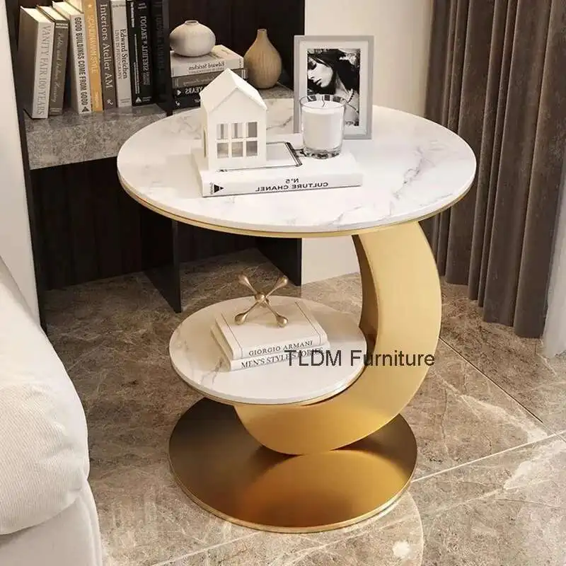

Light Luxury Corner Tables Creative Design Aesthetic Europe Side Table Modern Style Tavolino Da Salotto Living Room Furniture