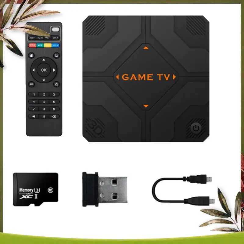 

New-V5 Retro Game Console 64G 45000 Games Dual Handheld Game Console TV Box Game Controller Home Game System