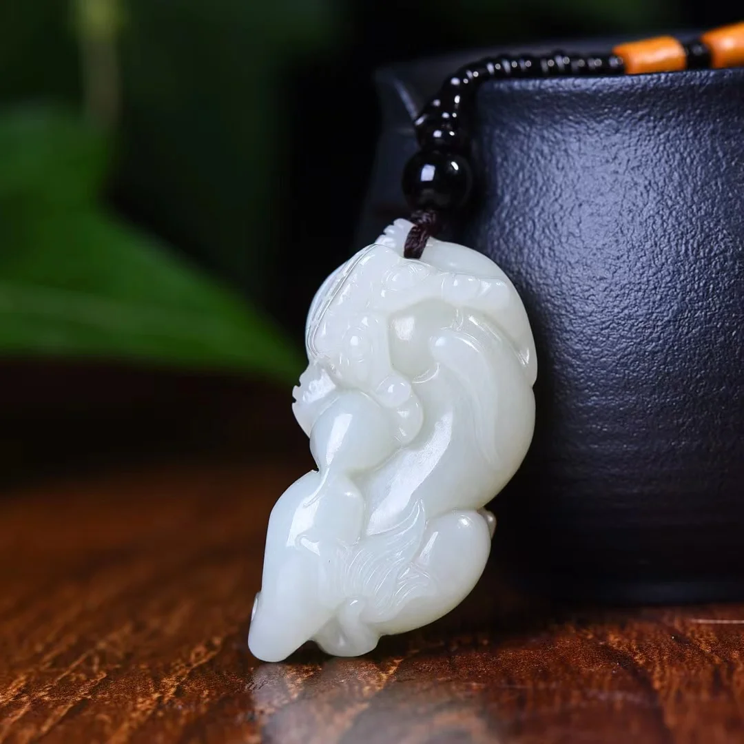 Popular Hotan Jade Pi Xiu One Step to Heaven Pendant Jewelry 8068#