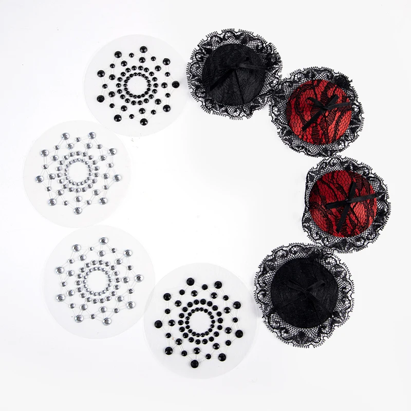 Fun Sexy Crystal Rhinestone Nipple Pasties Breast Sticker Sex Products Intimates Nipple Sticker