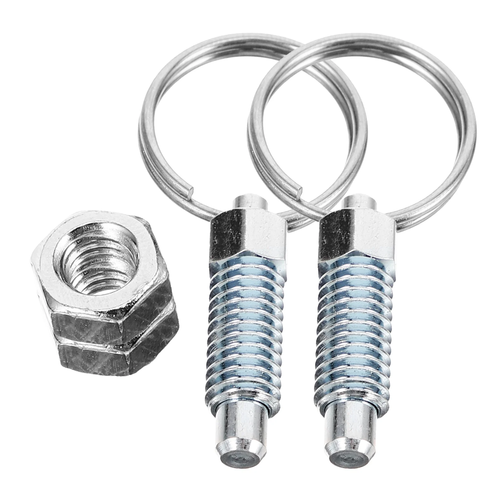 2 Pcs Plunger Pin Spring Loaded Latch Safety Steel Stainless Locking Pull with Retractable