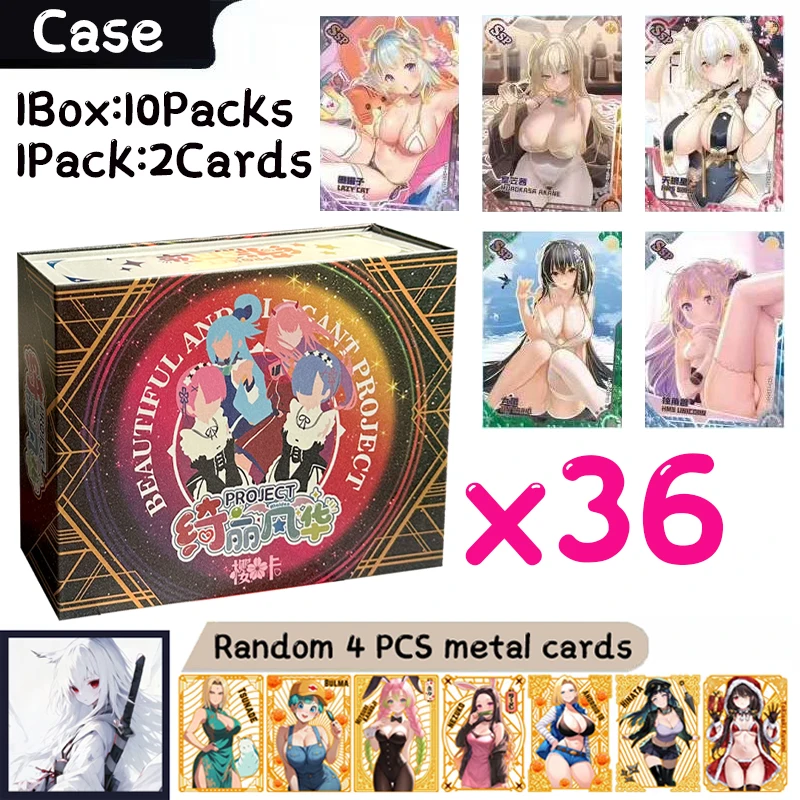 New Wholesale Case Goddess Story Collection Cards Waifu Booster Box Swimsuit Bikini Tcg Game Card Children Toy Gift