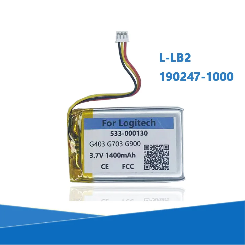 Original Replaces 1400mAh L-LB2 190247-1000 Battery For Logitech MX1000 MX 1000 M-RAG97 Mouse Accumulator Batterie AKKU