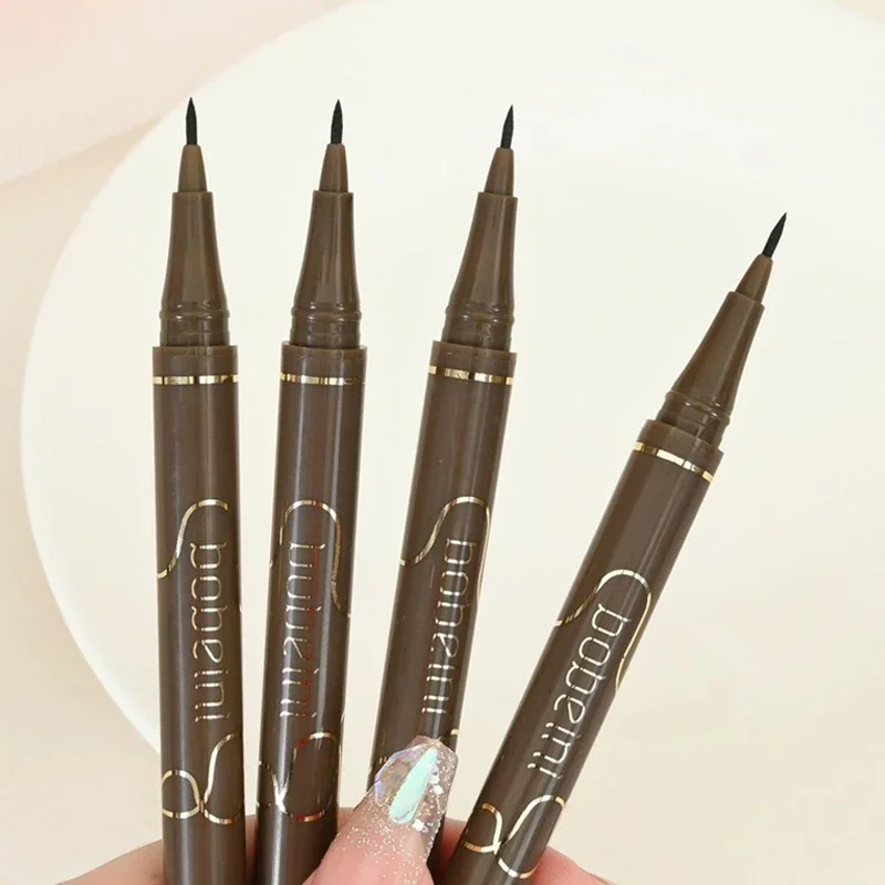 رقيقة جدا مقاوم للماء الكحل السائل مقاوم للعرق دائم وغير ملطخ سريعة الجافة السلس العين اينر أسود براون رمش القلم