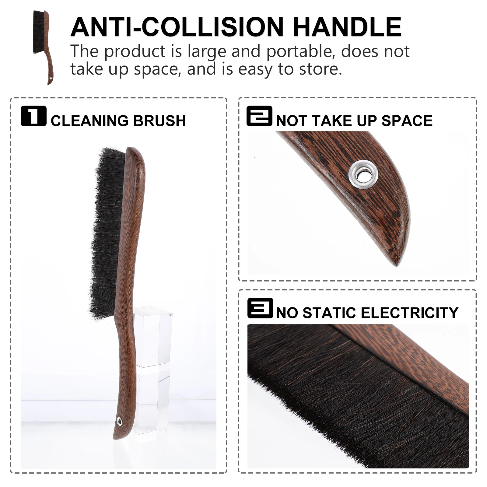 

Keyboard Cleaning Brush Piano Accessory Detergent Soft Black Laptop Cleaner Tool