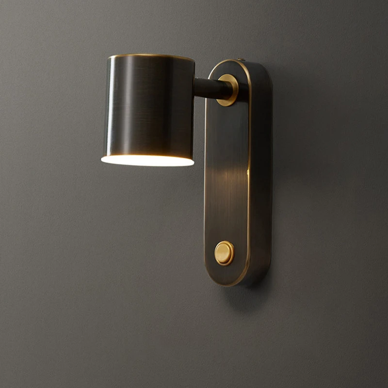 

Nordic Brass Wall Sconce Lamp Bedroom Bedside Lamp Modern Minimalist Luxury Indoor Led Wall Light Home Living Room