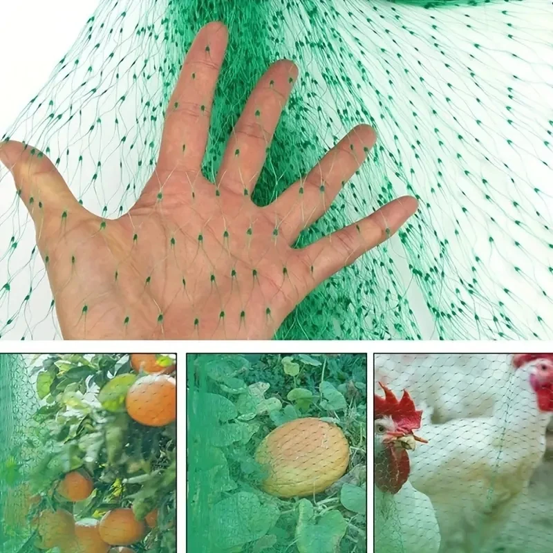 Garden Netting Green Woven Mesh Protect Plants Fruits Flowers Trees Stretch Fencing Durable Net Stops Birds Deer Animals