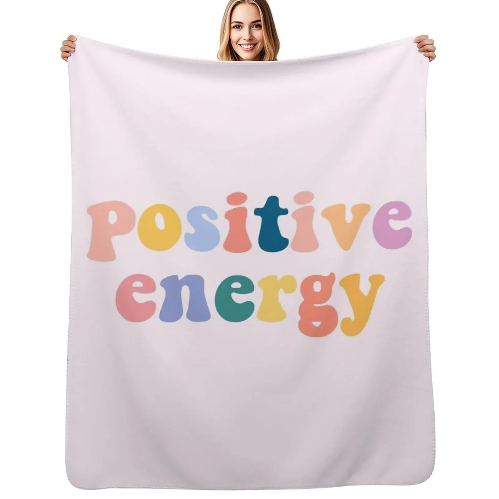 

Positive Energy Throw Blanket Blankets For Baby for babies Thermal Luxury Thicken Blanket