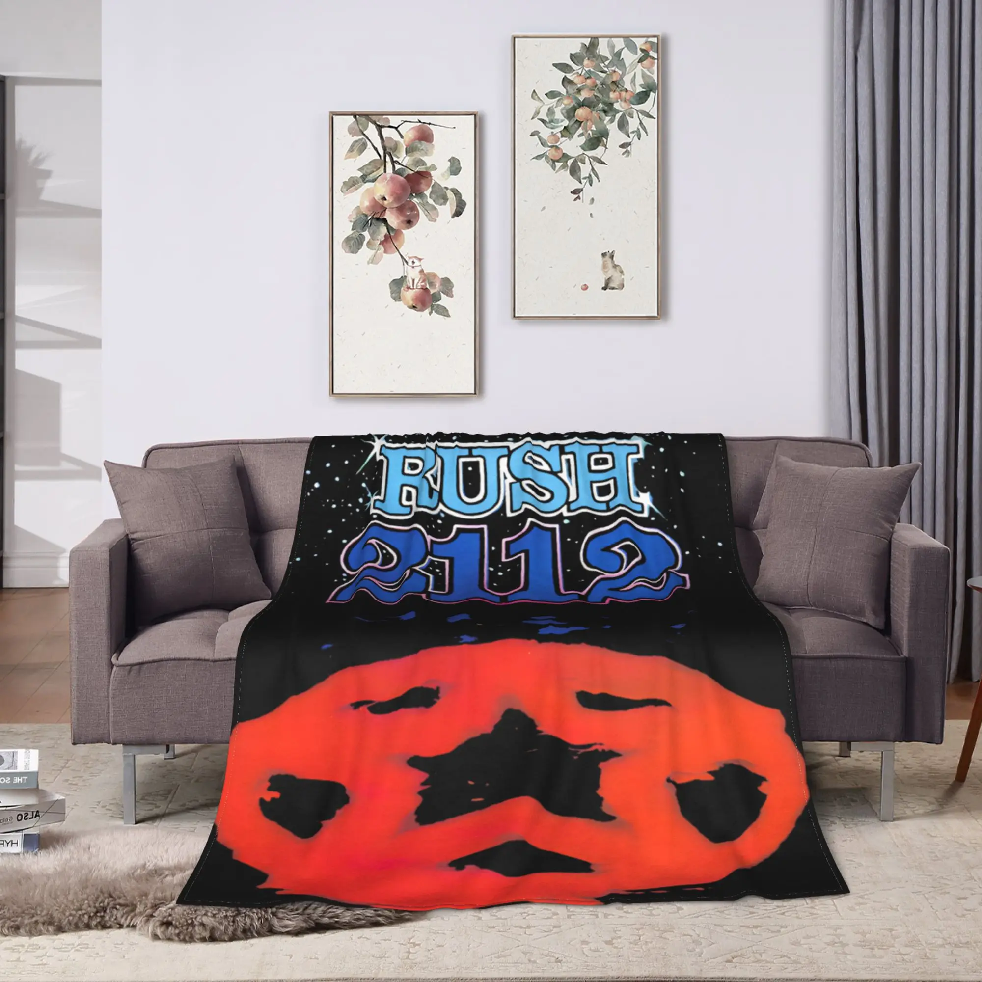 Rush Rock Band  Soft Blanket  Students Plush Bedding Throws Graphic Living Room Flannel Bedspread Sofa Bed Cover