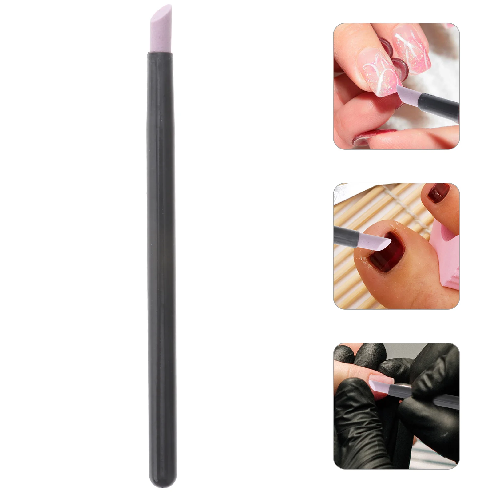 

2Pcs Nail Dead Skin Removal Polished Stick Cuticle Pushers Safe Gentle Washable Manicure Tools Nail Polished Rod