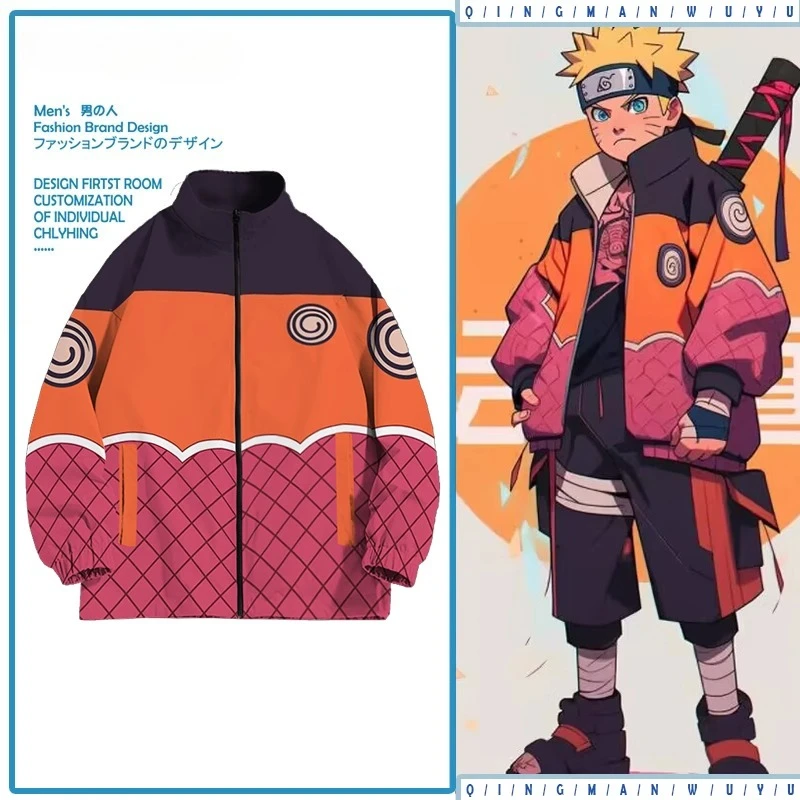 

Наруто аниме на молнии для мужчин и женщин толстовка на флисовой подкладке Акацуки коллекция узор детская толстовка уличный стиль повседневные куртки