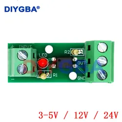 1 Channel Way Optocoupler Isolation Module PC817 EL817 3V-5V 12V 24V Photoelectric Isolator Rail Holder PLC Drive Motor Board