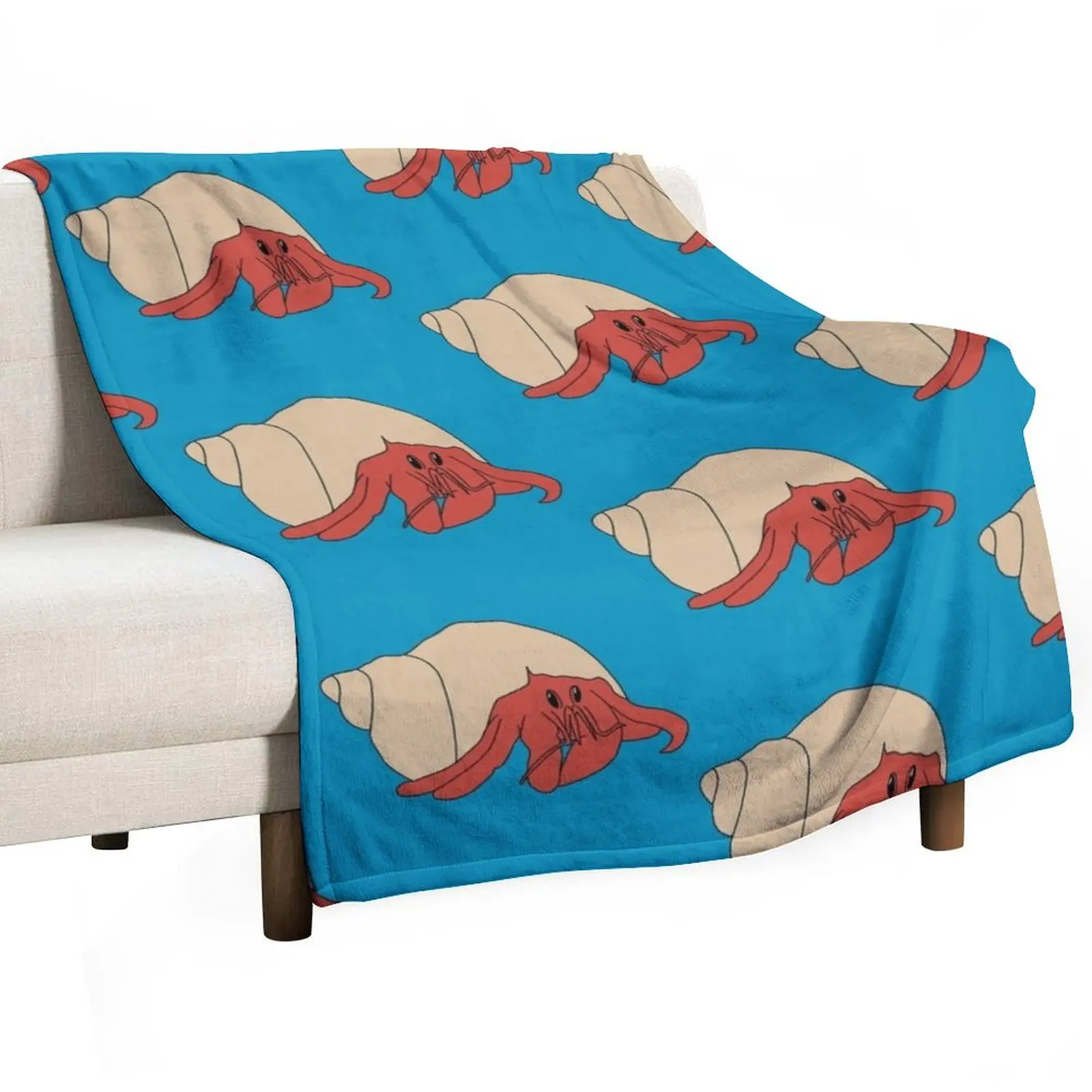 Hermit Crab Throw Blanket Luxury Designer Camping Quilt anime Blankets