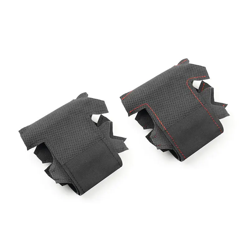 For BMW 7 Ser E65 E66 Long Wheelbase Sedan 2001 2002 2003 2004 2005 2006 2007 2008 Car Steering Wheel Cover Suede Leather Trim